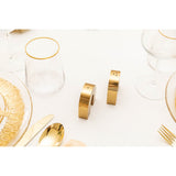 Lumiere Gold Rim Tumblers