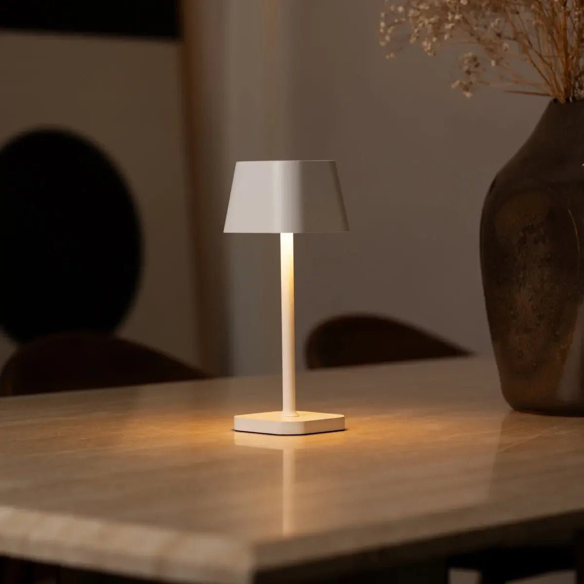 Ava White Table Lamp