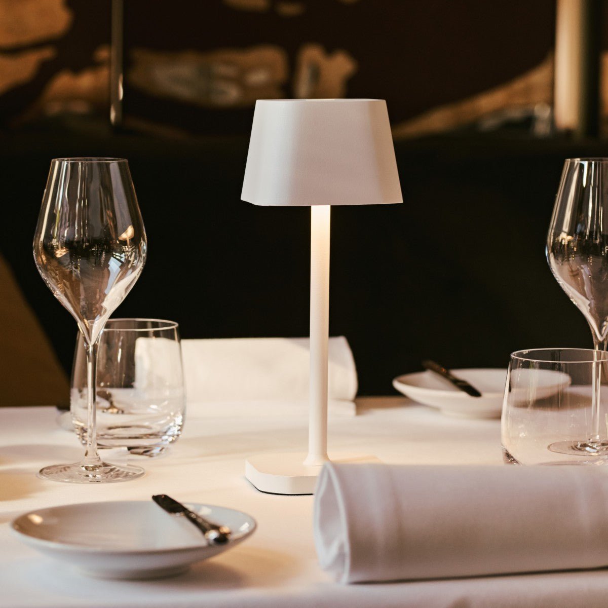 Ava White Table Lamp