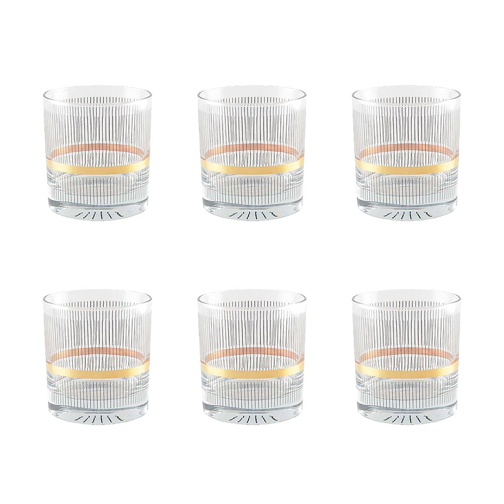 Linea Aurea Glasses - Set of 6