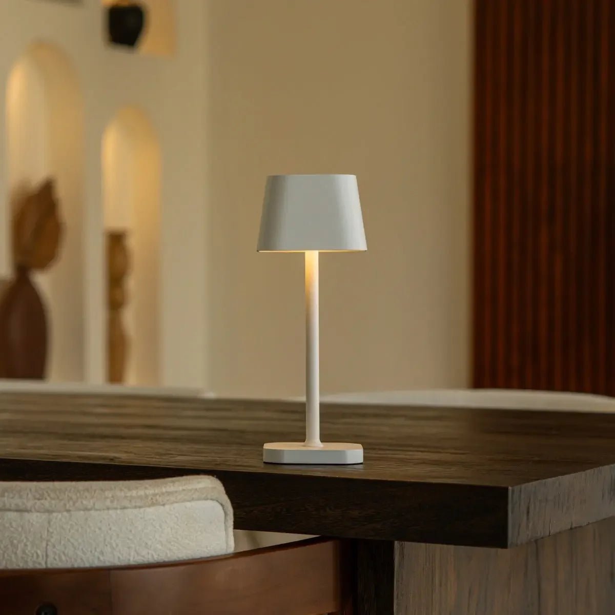 Ava White Table Lamp