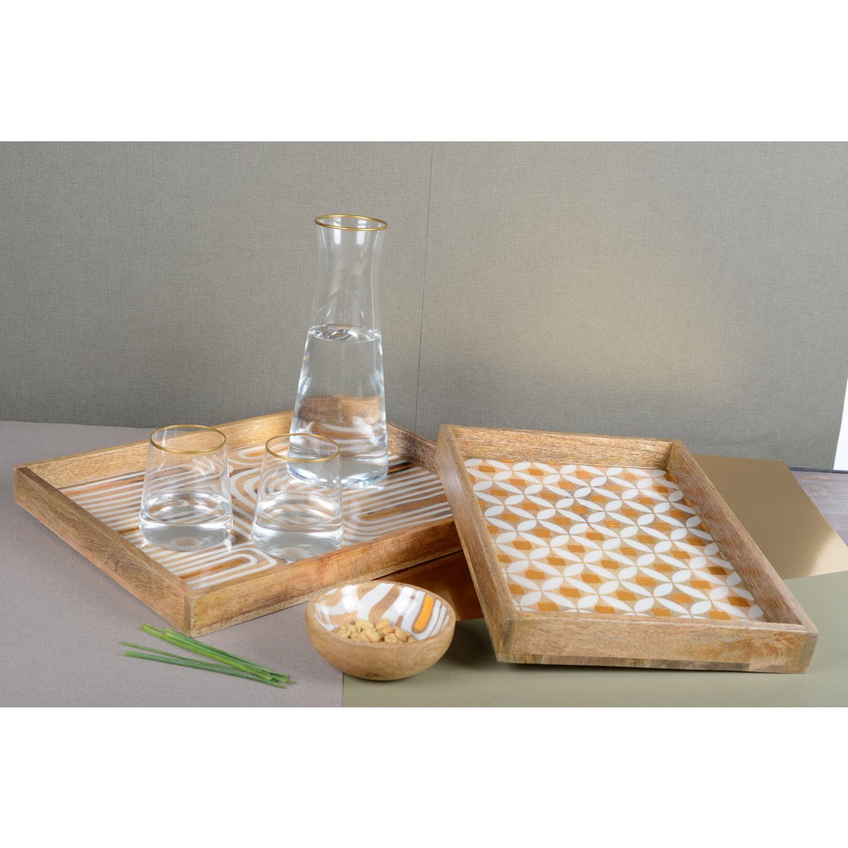 Lumiere Gold Rim Tumblers