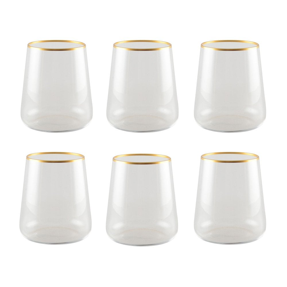 Lumiere Gold Rim Tumblers
