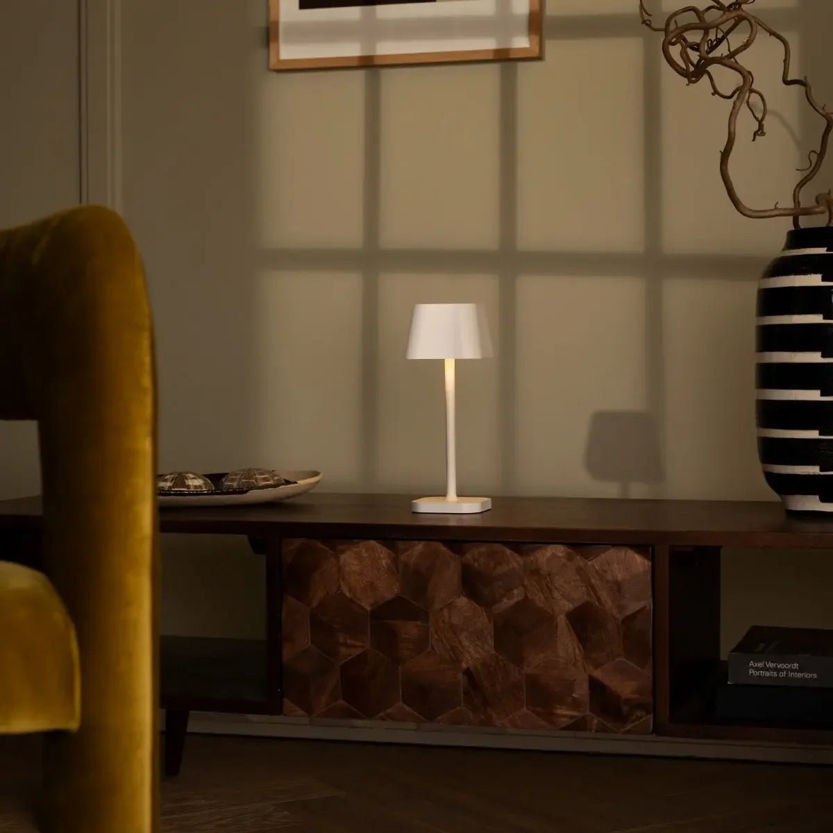 Ava White Table Lamp