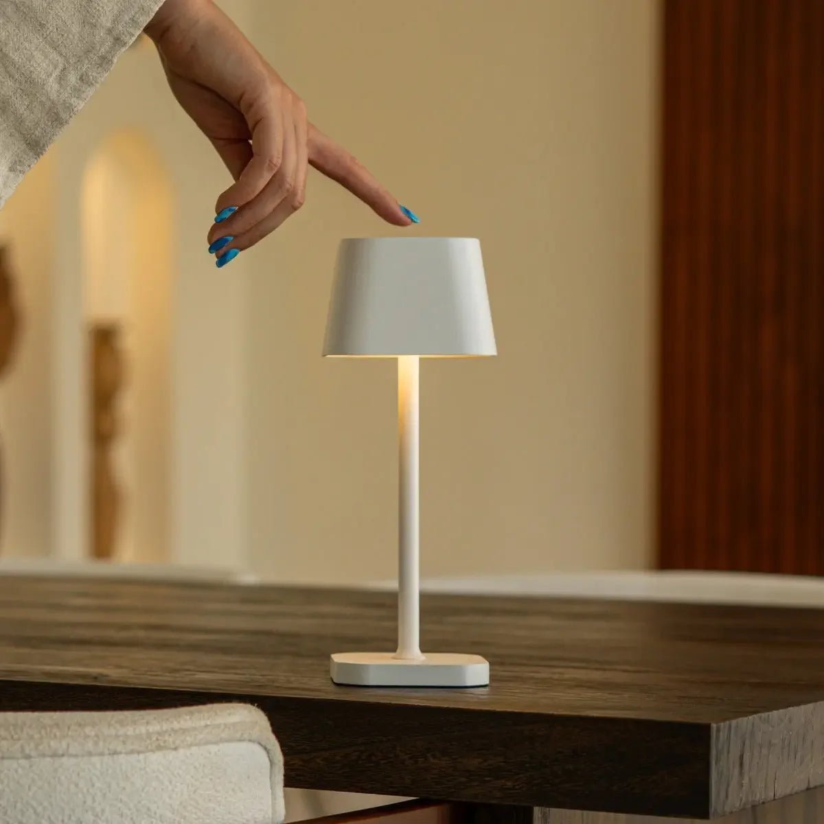 Ava White Table Lamp